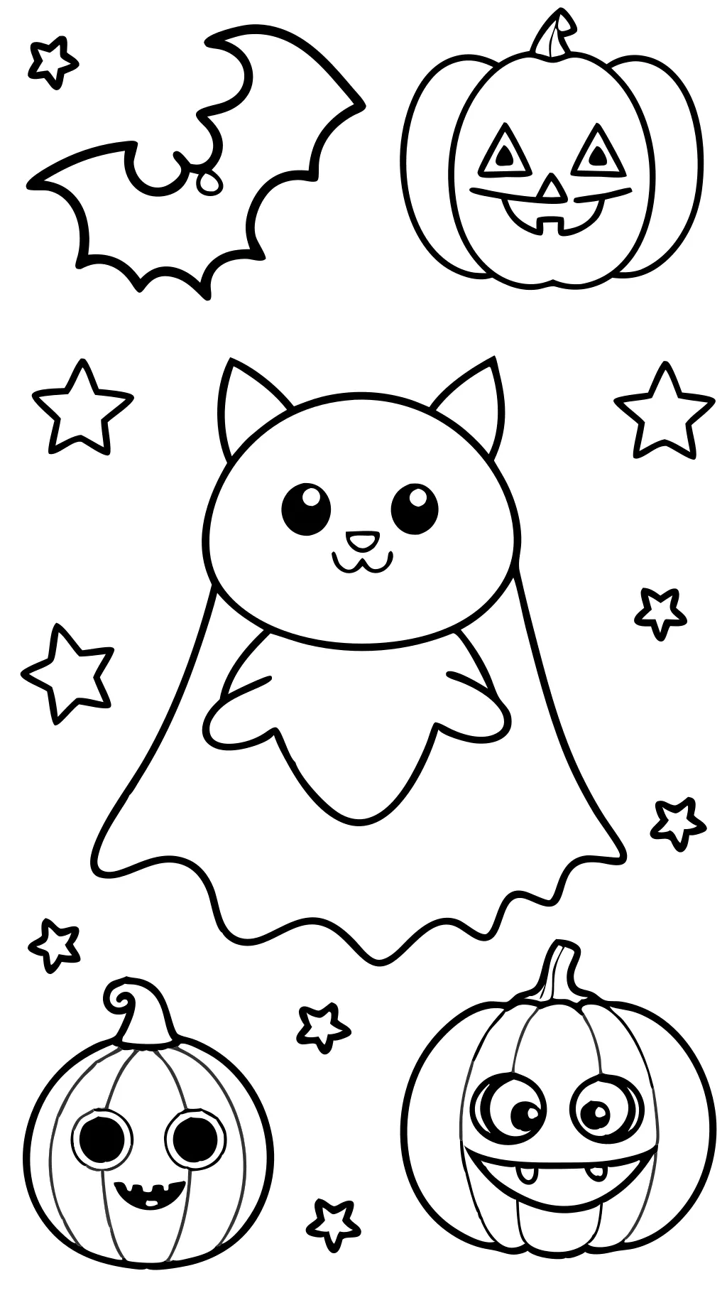 coloriages pour les enfants d’âge préscolaire Halloween